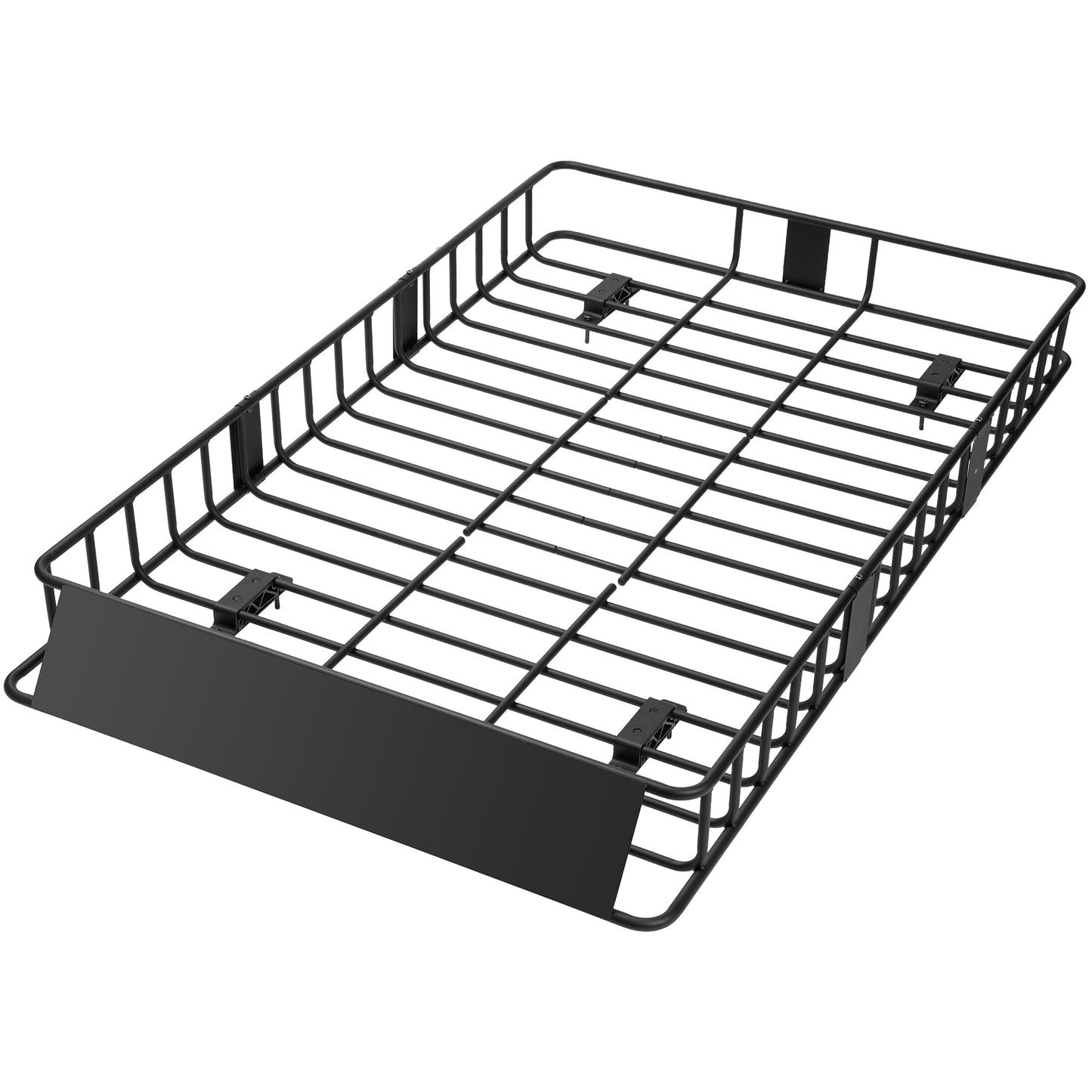 TACKLIFE Roof Rack Cargo Basket,64"×39"×6"Extension Universal Roof Basket,Capacity 500lb,Luggage Rack for SUV/Car,Black