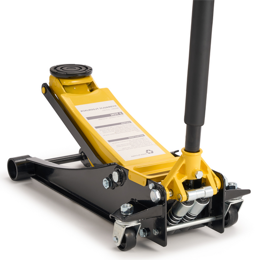 Gasky 3 Ton Hydraulic Low Profile Floor Jack, Dual Piston Pump, Heavy Duty All Steel Construction, Use for Car, SUV, Mini RV, Light Truck,Yellow