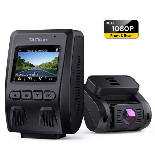 Dash Cam Front and Rear,Dual 1080p Dashcam, 170° Wide Angle, Emergency and Loop Recording, 1.5" IPS Screen, WDR, Night Vision, G-Sensor,GPS