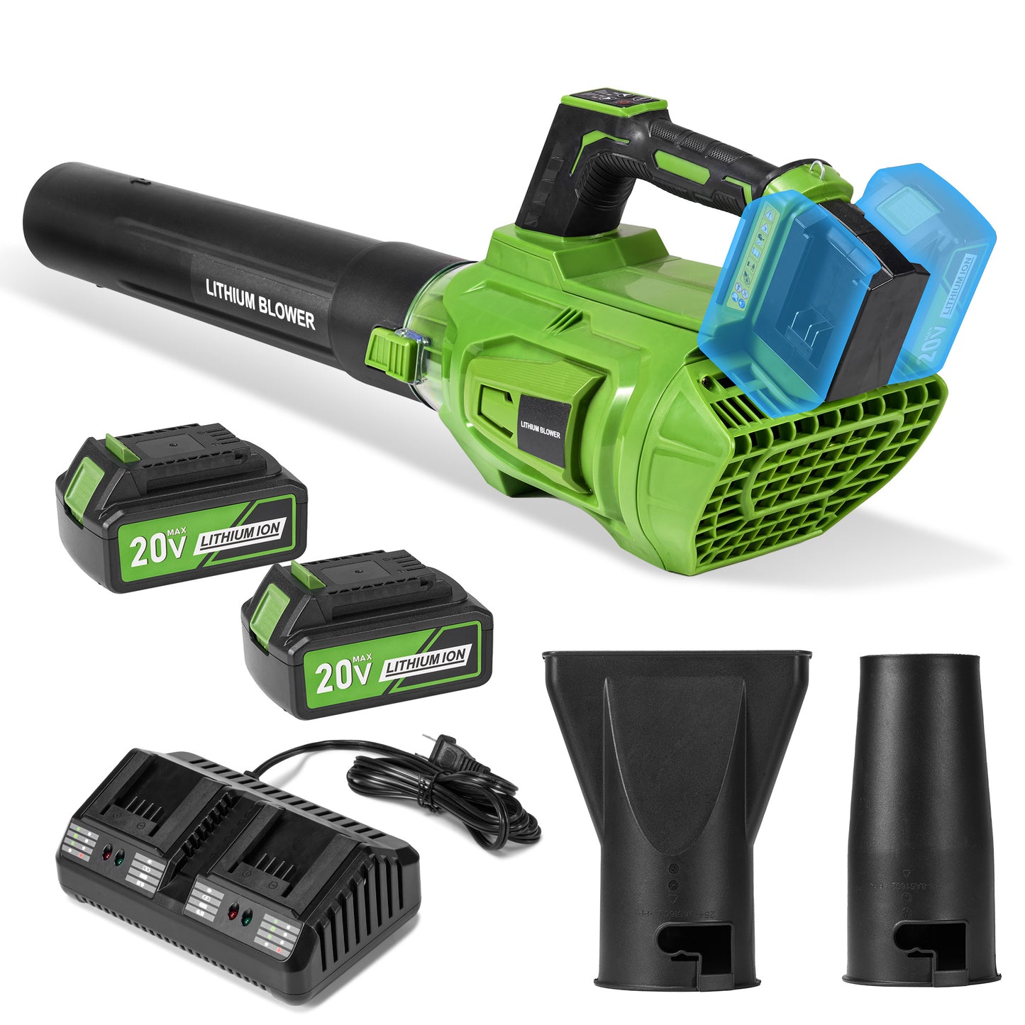 GASKY Leaf Blower Cordless - 40V 620CFM 23000PRM Powerful Brushless Motor Electric Leaf Blower with 4Ah Battery and Charger, 5 Speed & Turbo Mode, for Lawn Care/Patio/Yard/Garden Snow/Dust Cleaning