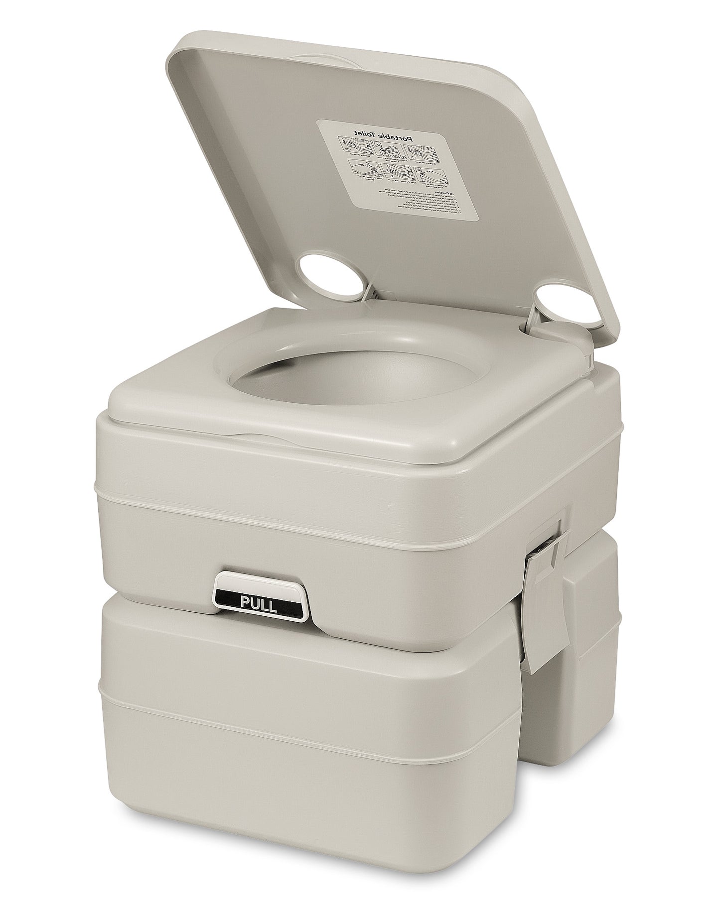 Gasky 5.3 Gallon Portable Toilet, Camping Toilet Porta Potty for Adults, Carry Handle, Level Indicator,Leak-Proof Toilet for Camper Home Use Travel Boat Trailer Trucker Van