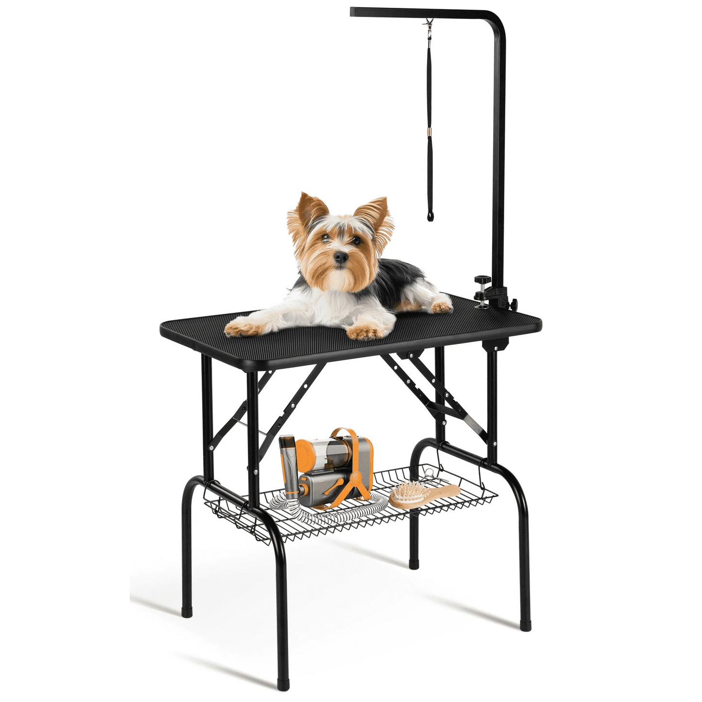 Gasky Dog Grooming Table, 32" Foldable Pet Grooming Tables for Dogs at Home with Adjustable Arm