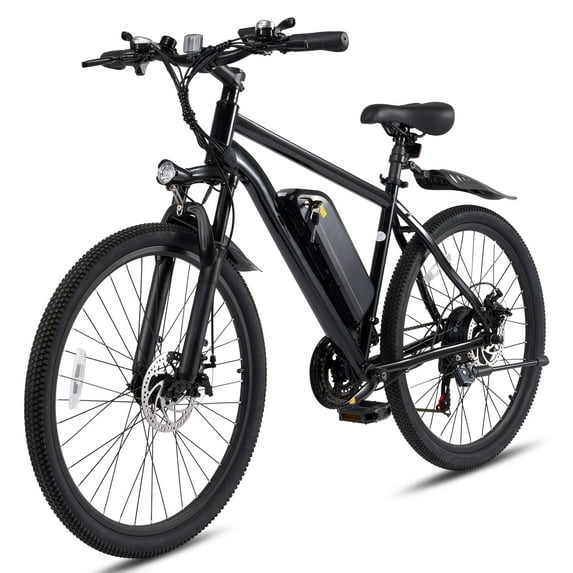 Electric Bike for Adults 26",350W Electric Mountain Bike with peak 20MPH Brushless Motor, Removable Battery & Front Fork Suspension,48V 20AH UL2849