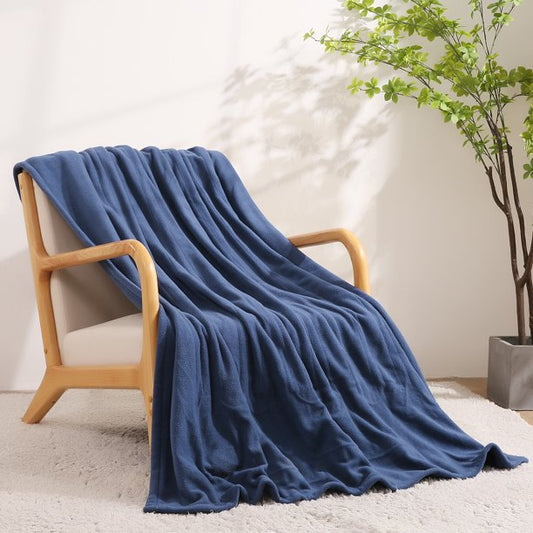 Electric Blanket Heated Throw 50 x60 Lightweight Cozy Soft Fleece, 4 Temperature Settings Fast-Heating with 3 Hours Auto Off, Full Body Warming, Machine Washable, Home Office Use