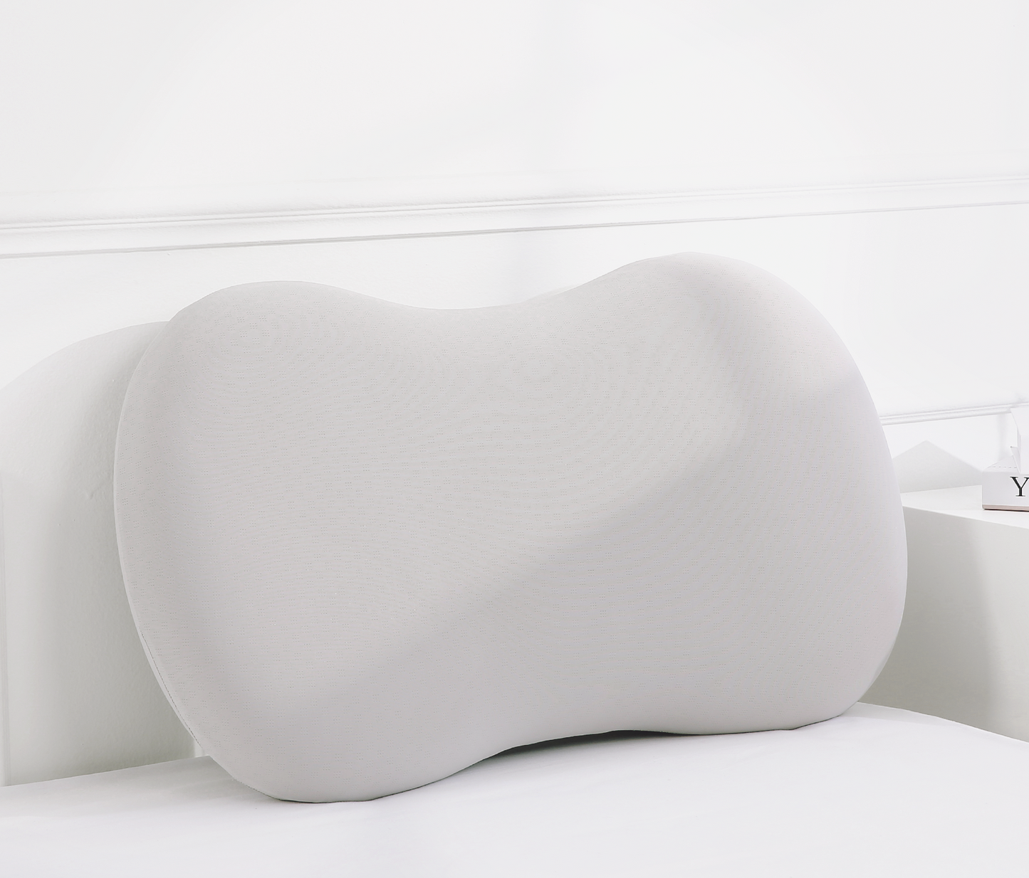 MARNUR Soap Shaped Cervical Pillow Memory Foam Pillow Orthopedic Pillow with Changeable Soft Practical Cushion Belly Touching Cooling Material