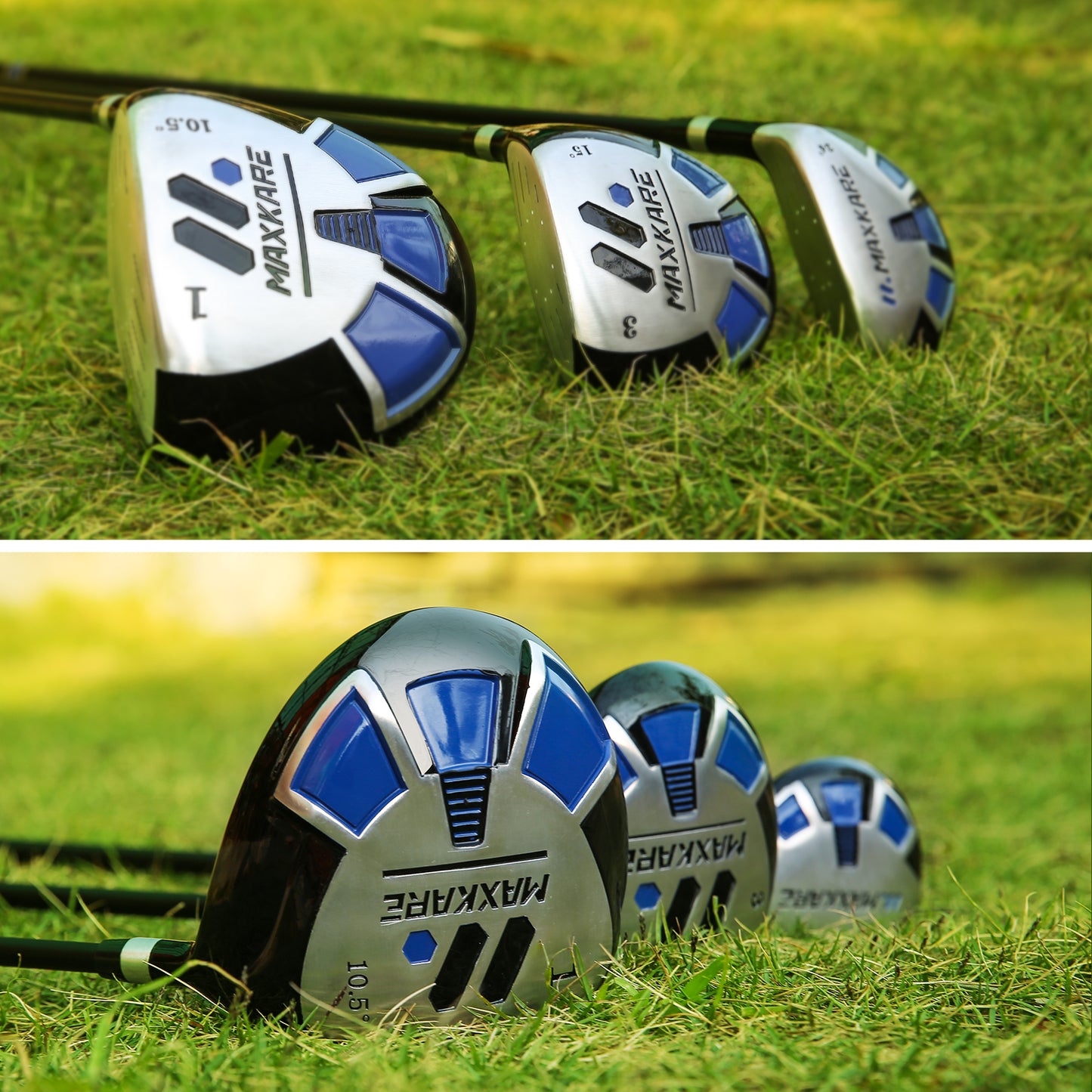 High Class Men's Right Handed Complete Golf 9 Club Set, True Temper Steel Shafts, Putter, Deluxe Stand Bag & 3 Bonus Head Covers