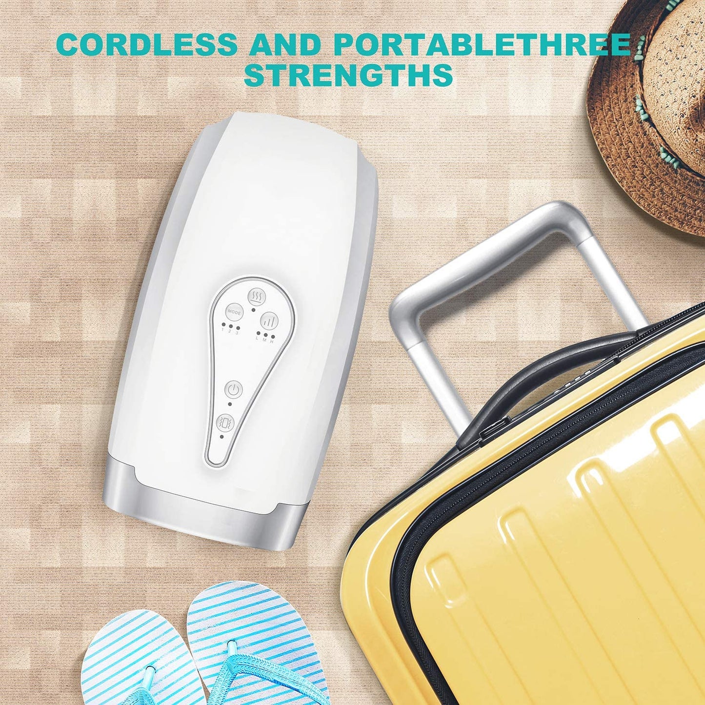 Cordless Electric Hand Massager with Air Pressure, Carpal Tunnel, and Finger Numbness, Heating & Vibrating,3-Mode Deep Massage for Muscle Soothing, Hand Skin Tighten