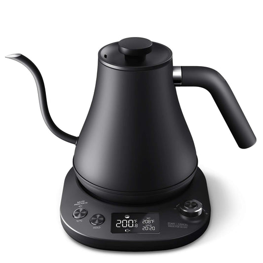 Willsence Electric Gooseneck Coffee Kettle with Temperature Control, 1200W Pour Over Electric Kettle for Coffee and Tea, Black