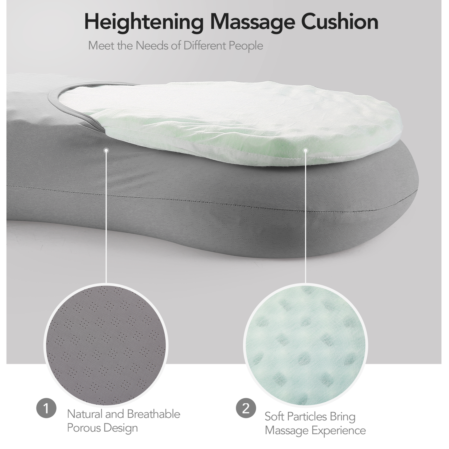 MARNUR Soap Shaped Cervical Pillow Memory Foam Pillow Orthopedic Pillow with Changeable Soft Practical Cushion Belly Touching Cooling Material
