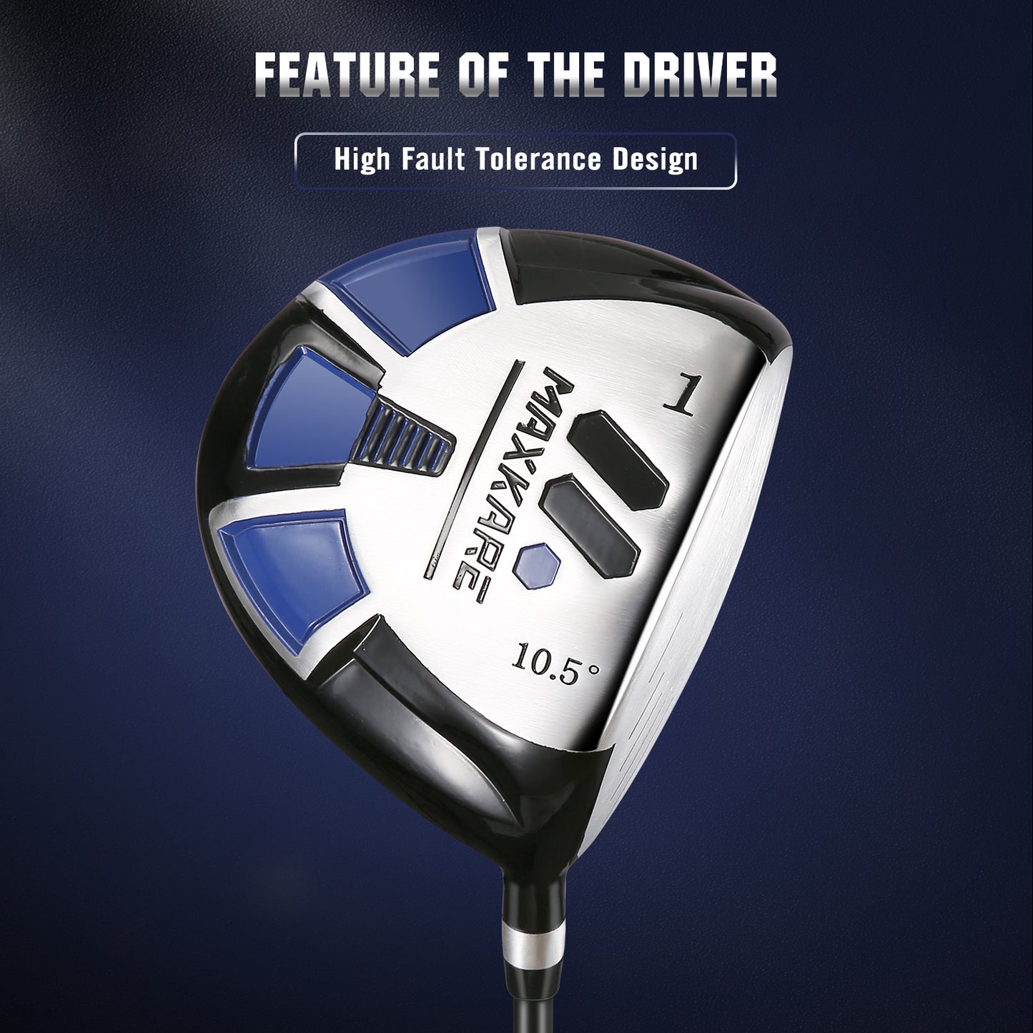 High Class Men's Right Handed Complete Golf 9 Club Set, True Temper Steel Shafts, Putter, Deluxe Stand Bag & 3 Bonus Head Covers