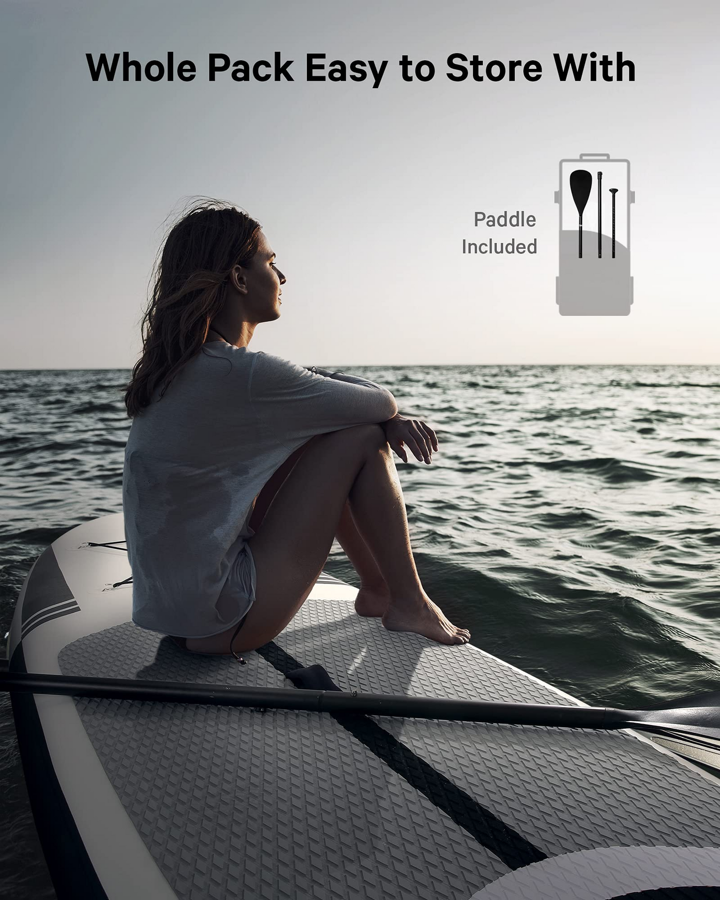 Maxkare 10Ft Inflatable Stand Up Paddle Board SUP for Youth Adult, 330lbs Weight Capacity