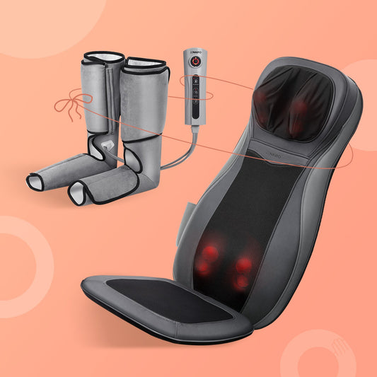 Naipo Neck & Back Massager + Rechargeable Leg Compression Massager