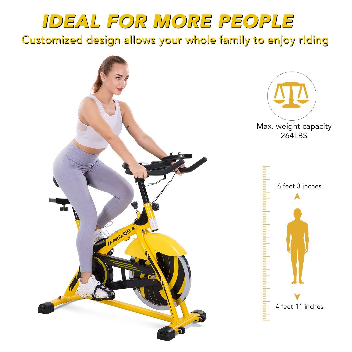 44Lbs Flywheel Silent Belt Drive Spinning Bike For Indoor Cycling