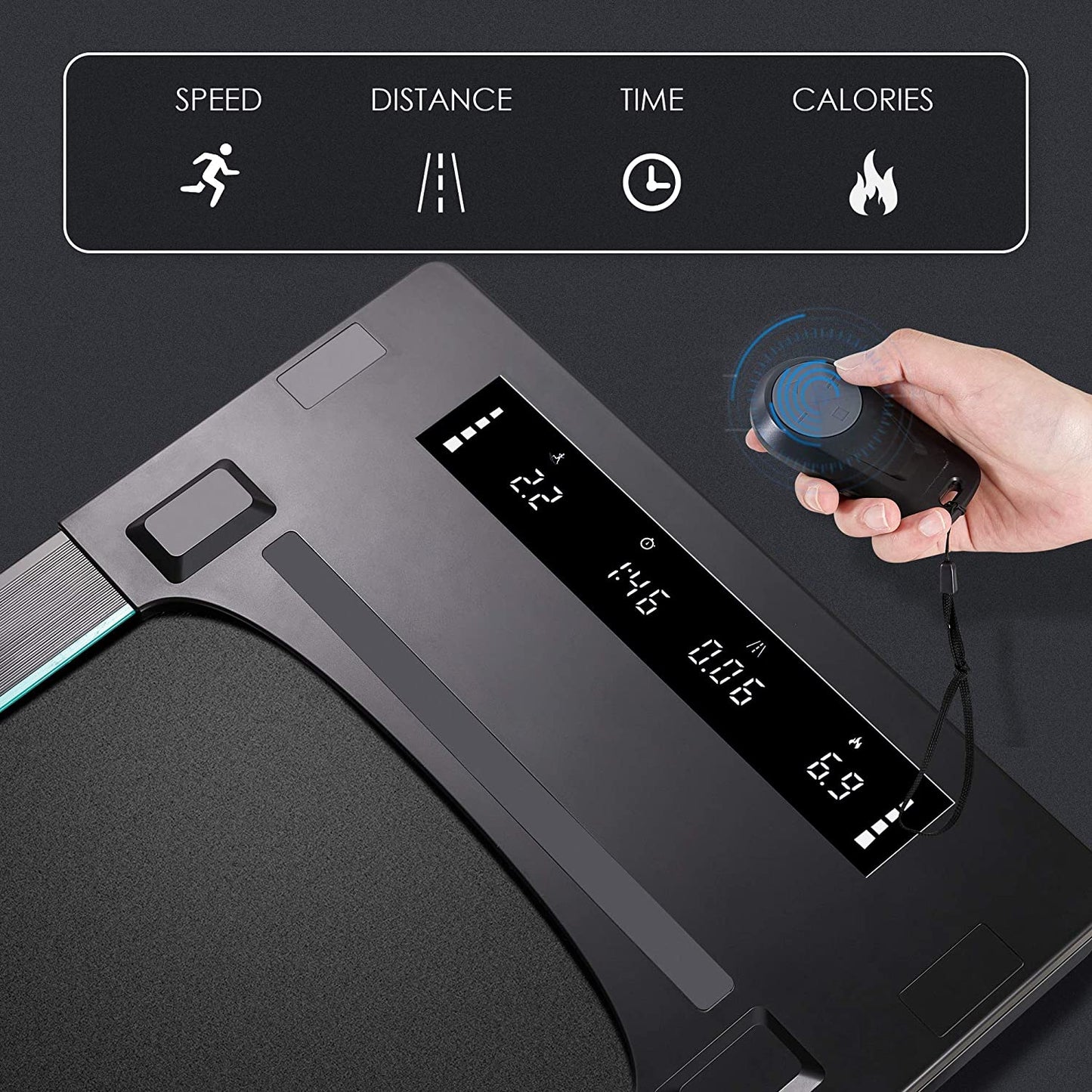 Under Desk Treadmill 17'' Treadmill Folding Electric Treadmill for Home/Office 2-in-1 Walking Running Machine with Remote Control Installation-Free Space Saving