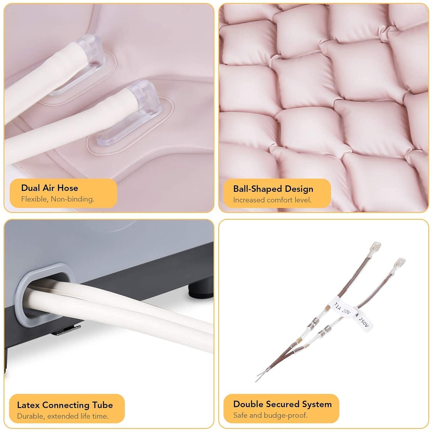 Alternating Pressure Mattress Medical Air Mattress with Inflatable Pad & Electric Pump System for Ulcer Bedsore Prevention and Pressure Sore Treatment-Fits Standard Hospital Beds