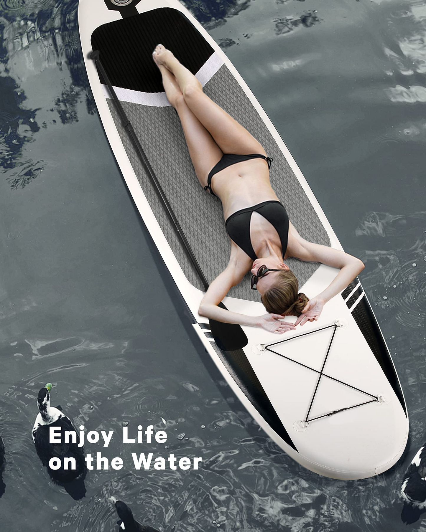 Maxkare 10Ft Inflatable Stand Up Paddle Board SUP for Youth Adult, 330lbs Weight Capacity