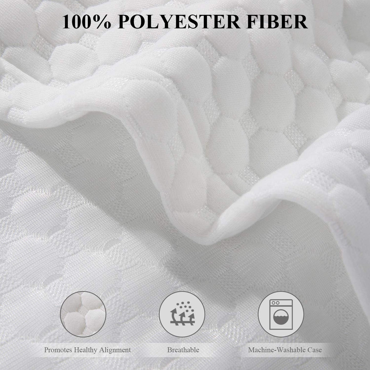 Memory Foam Pillow for Back Side Stomach Sleepers Hardness Adjustable Cervical Pillow Orthopedic Pillow Anti-Snoring Improve Sleep Quality