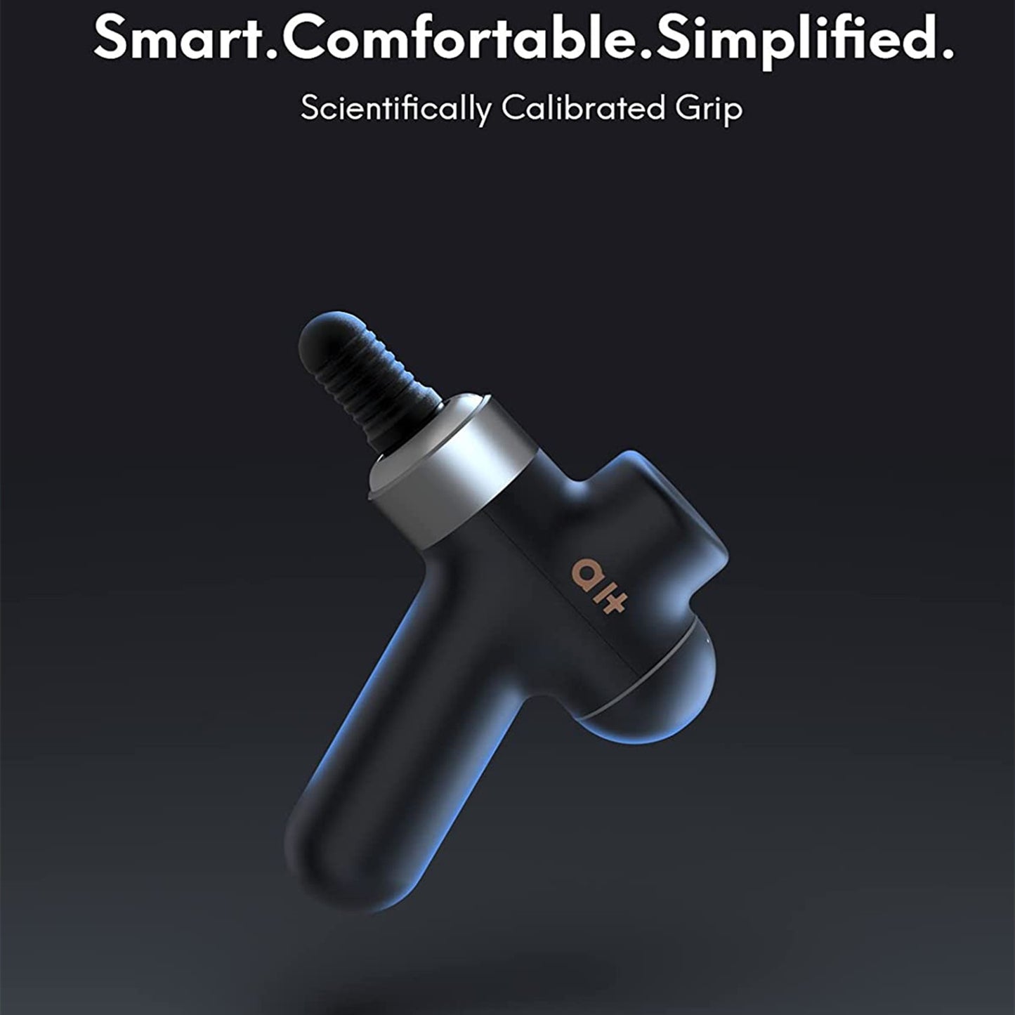 Mini Massage Gun, Portable Massager, Deep Tissue Percussion for Muscle Recovery and Pain Relief, 4 Attachment 4 Therapeutic Speed, Athletes Men & Women, with Waterproof Travel Bag