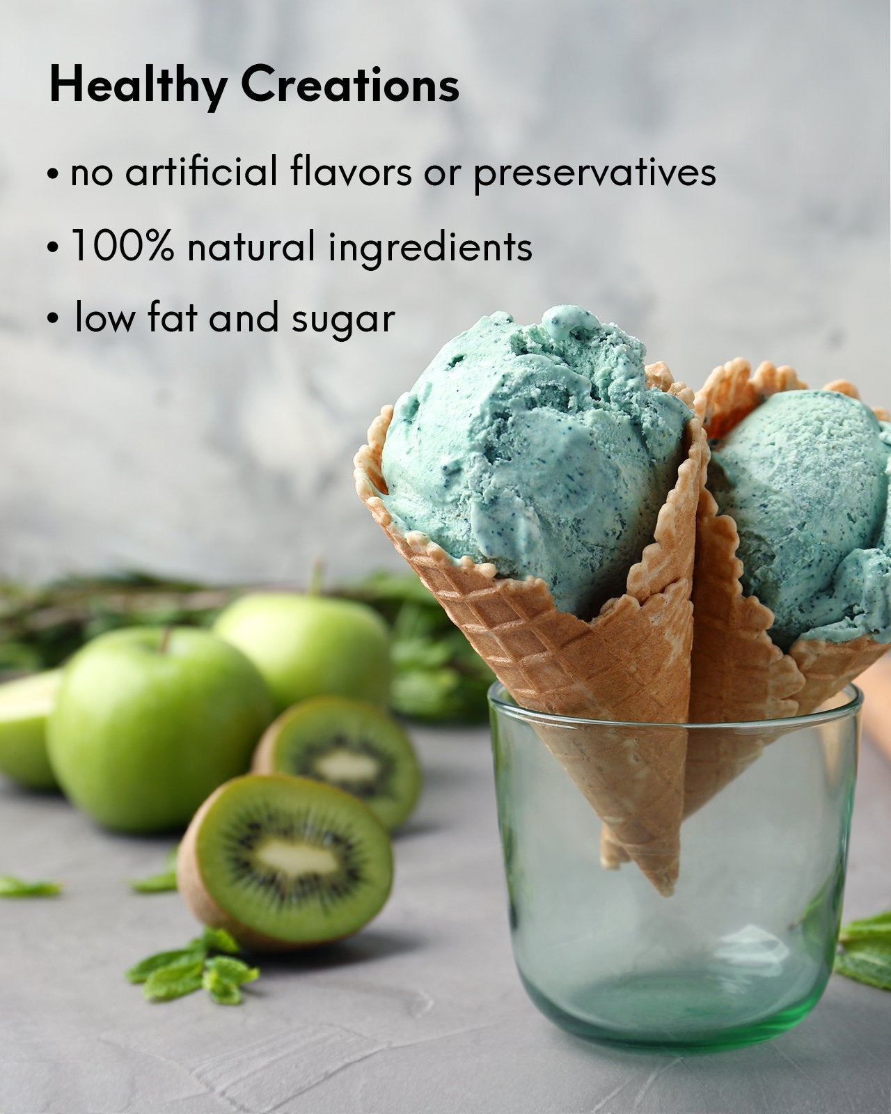 Aukey Home 1.5QT Ice Cream Maker with LCD Digital Display and Countdown Timer Control Panel Fruit Sorbet and Frozen Yogurt Machine for home, Recipe included