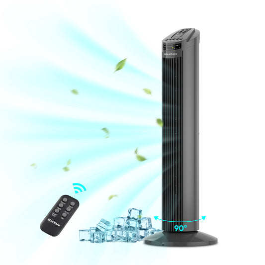 36’‘ Tower Fan with Remote, 3 Modes & 3 Wind Speeds, Quiet Cooling, Timer Setting, Space-Saving