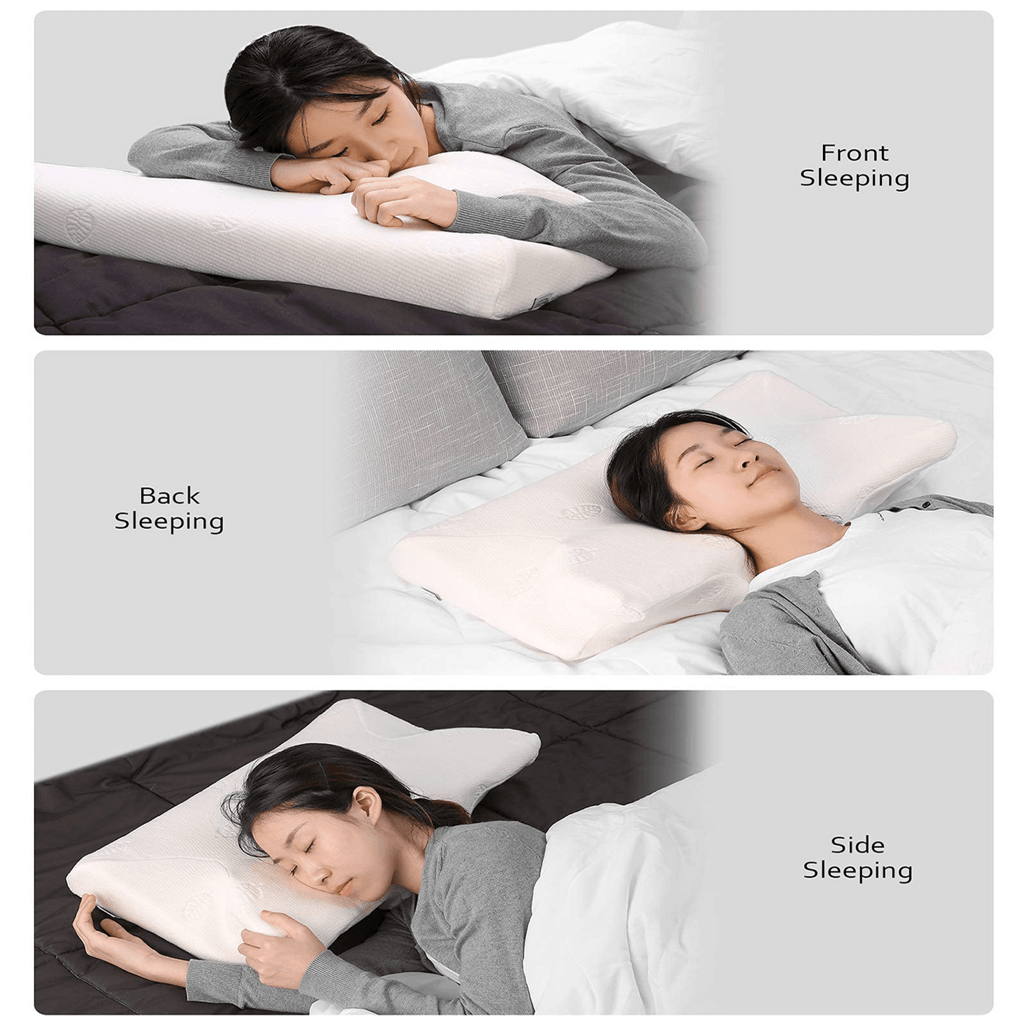 MARNUR Cervical Pillow Contour Memory Foam Orthopedic Pillow for Neck Pain Sleeping for Side Sleeper Back Sleeper Stomach Sleeper - NAIPO