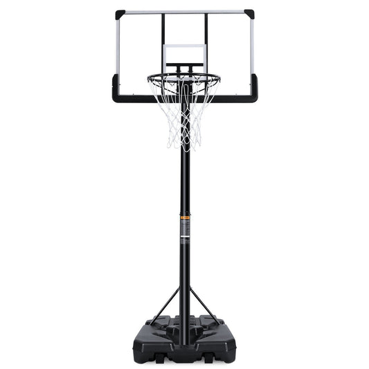 MaxKare Portable Basketball Hoop & Goal Basketball System Basketball Equipment Height Adjustable 7ft Gin-10ft with 44 Inch Backboard and Wheels for Youth Kids Indoor Outdoor - NAIPO