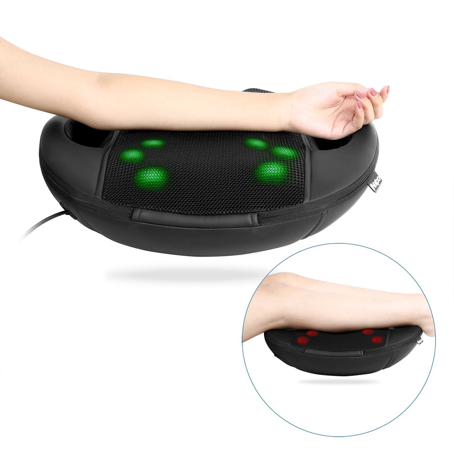 Naipo Back Massage Cushion with 3D Shiatsu Kneading and Heat - NAIPO