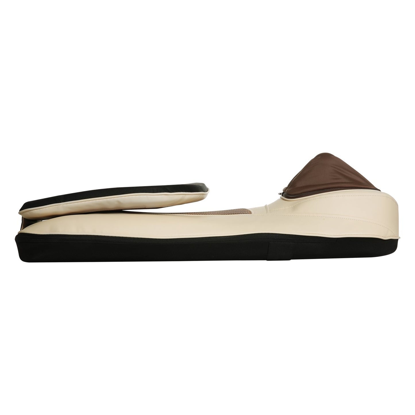 Naipo Neck & Back Massager with Heat and Vibration (Beige) - NAIPO