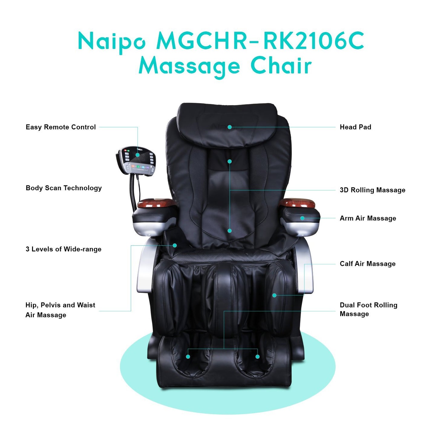 Naipo Shiatsu Massage Chair for Full Body Massage - NAIPO