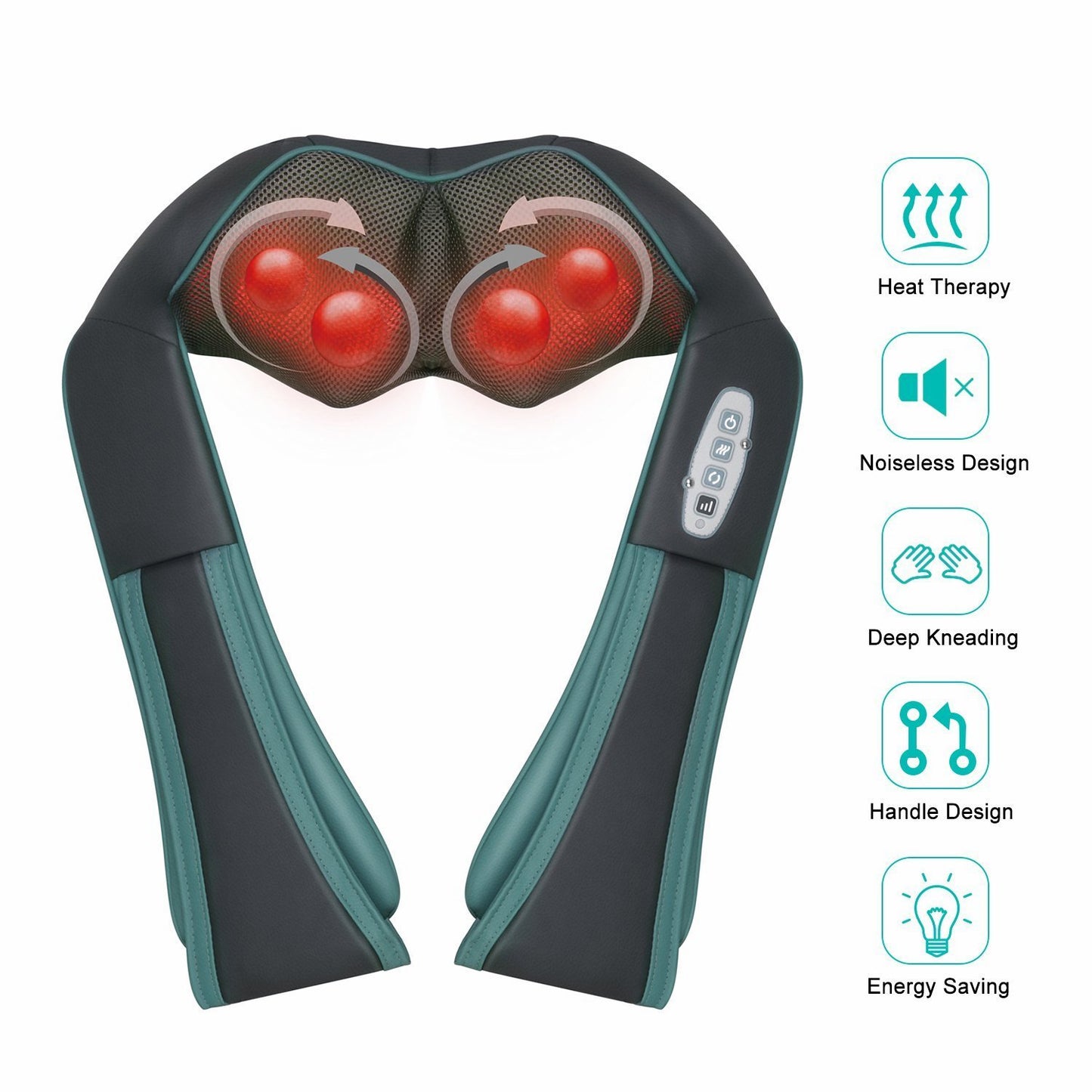 Naipo Shiatsu Neck Shoulder Massager Cordless Back Massager with Heat - NAIPO