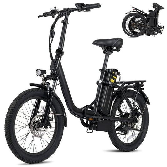 Gasky Electric Adult Bike 20",350W Electric Mountain Bike with Peak 20 MPH,Foldable E-Bike with Front Suspension,UL2849