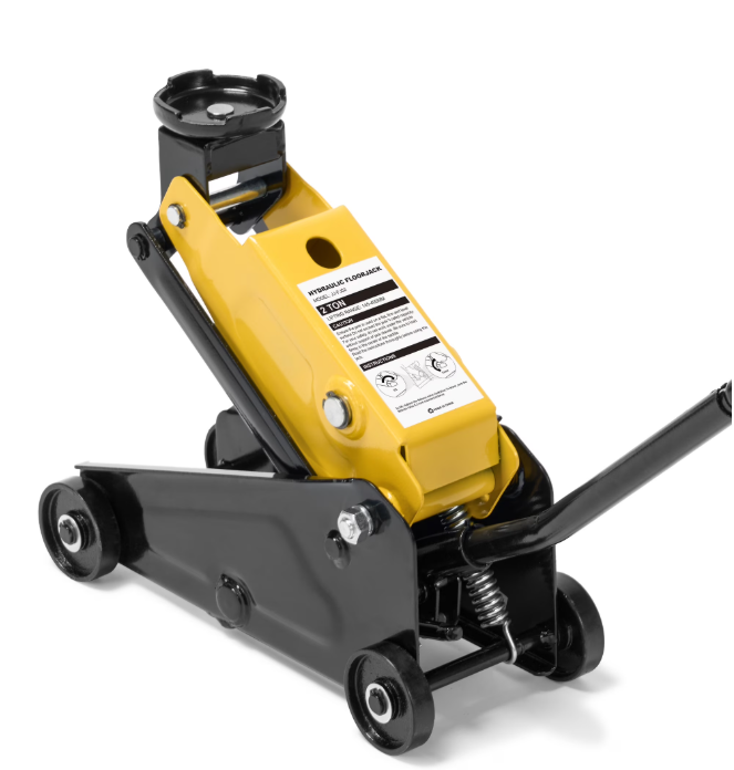 GASKY 2 Ton Car Jack,5.7"–15.8" Portale Hydraulic Floor Car Jack with Wheels for Sedan/SUV, Yellow