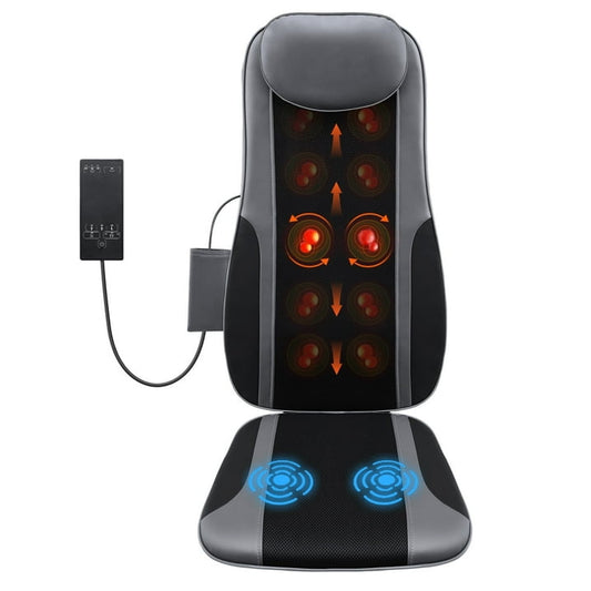 Gasky Shiatsu Massage Cushion with Soothing Heat,Deep-Kneading Massage, Height Adjustable Back Massager for Pain & Stress Relief For Home Office Chair, Gift For Family
