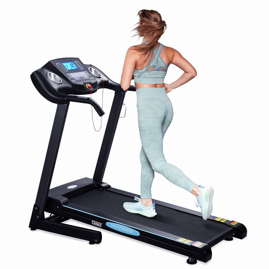 GASKY Folding Treadmill with 12Level Auto Incline, 15 Preset Training Programs, 2.5 HP Powerful Motor for Running Jogging Walking, 220lbs
