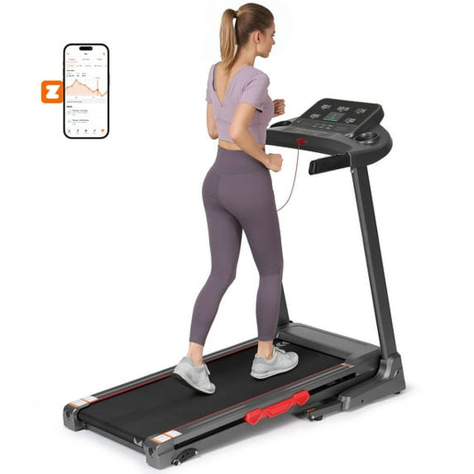 GASKY 3 Level Treadmill With Incline Foldable Compact Treadmill Smart APP Manual Incline Treadmill For Family Exercise Home