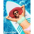 Gasky Inflatable Paddle Board 6 in Thick Stand Up Paddle Board with Aluminum Adjustable Paddle Accessories Carry Bag blue-green