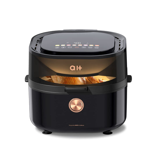 5.8QT Air Fryer with Viewing Window, Large Capacity Oilless Air Fryer Oven with 100 Digital Cookbook, One Touch Screen for 8 Presets, Nonstick Basket, Dishwasher Safe and a Stainless Finish