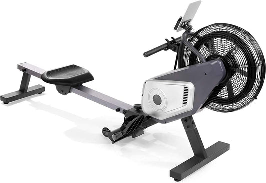 MaxKare Air Rowing Machine Foldable Rower Machine with LCD Monitor Portable Row Machine for Cardio Workout Training with 264lbs Weight Capacity for Home Use