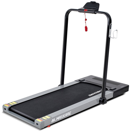 Folding Electric Treadmill, 2-in-1 Flat Under Desk Treadmill for Home/Office, Walking Running Machine with Remote Control, Installation-Free Space Saving，Gifts