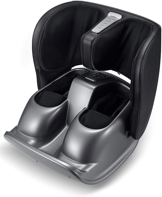 Foot and Calf Massager Foldable Machine Shiatsu Rolling Tapping and Air Compression Feet Massage with Heat, Leg Beautician Massager