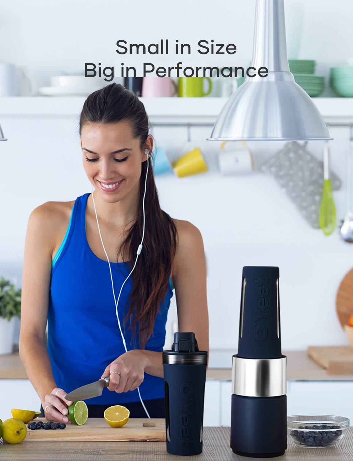 OYeet 1000W 18 Ounce Personal Blender for Shakes and Smoothies 10 Sec ...