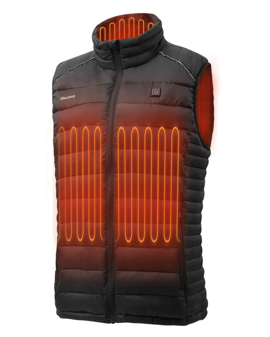 Heated Vest, Lightweight Outdoor Clothing with Battery Pack, 4 Large Heating Panels - NAIPO