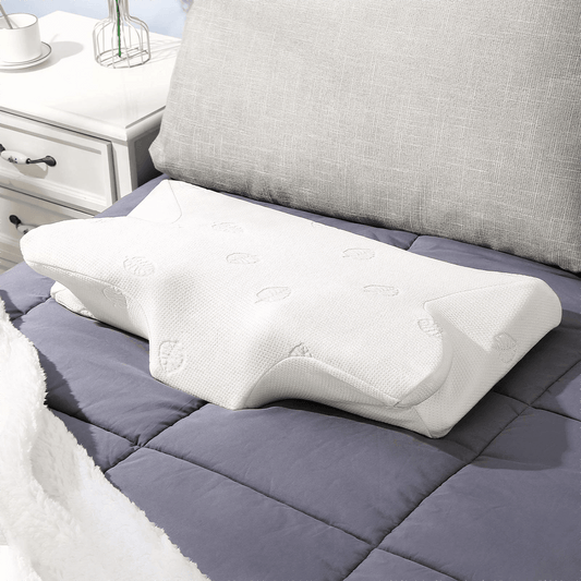 MARNUR Cervical Pillow Contour Memory Foam Orthopedic Pillow for Neck Pain Sleeping for Side Sleeper Back Sleeper Stomach Sleeper - NAIPO