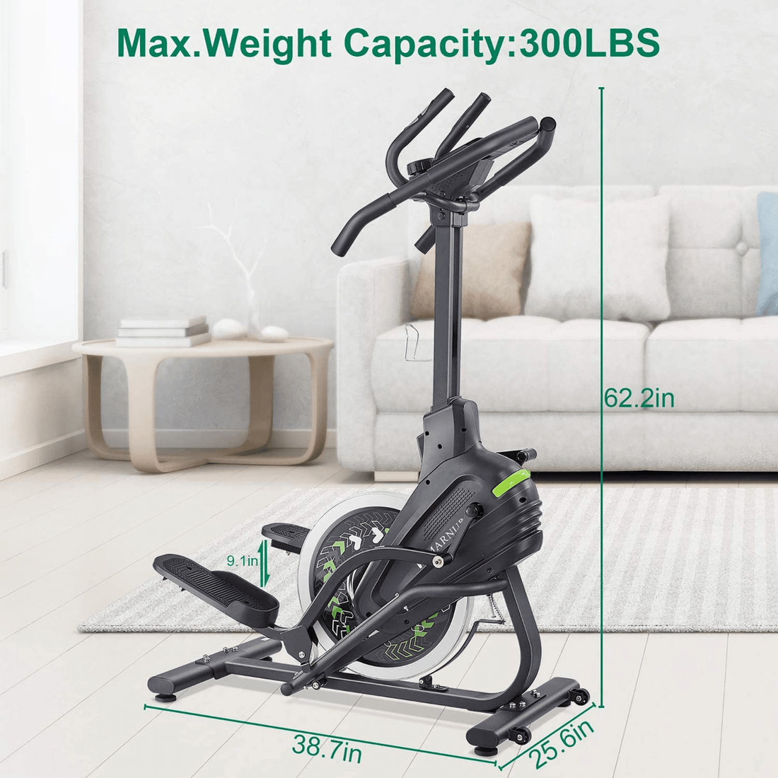 MARNUR Stepper Elliptical Machine Trainer Elliptical Climber with 20LBS ...