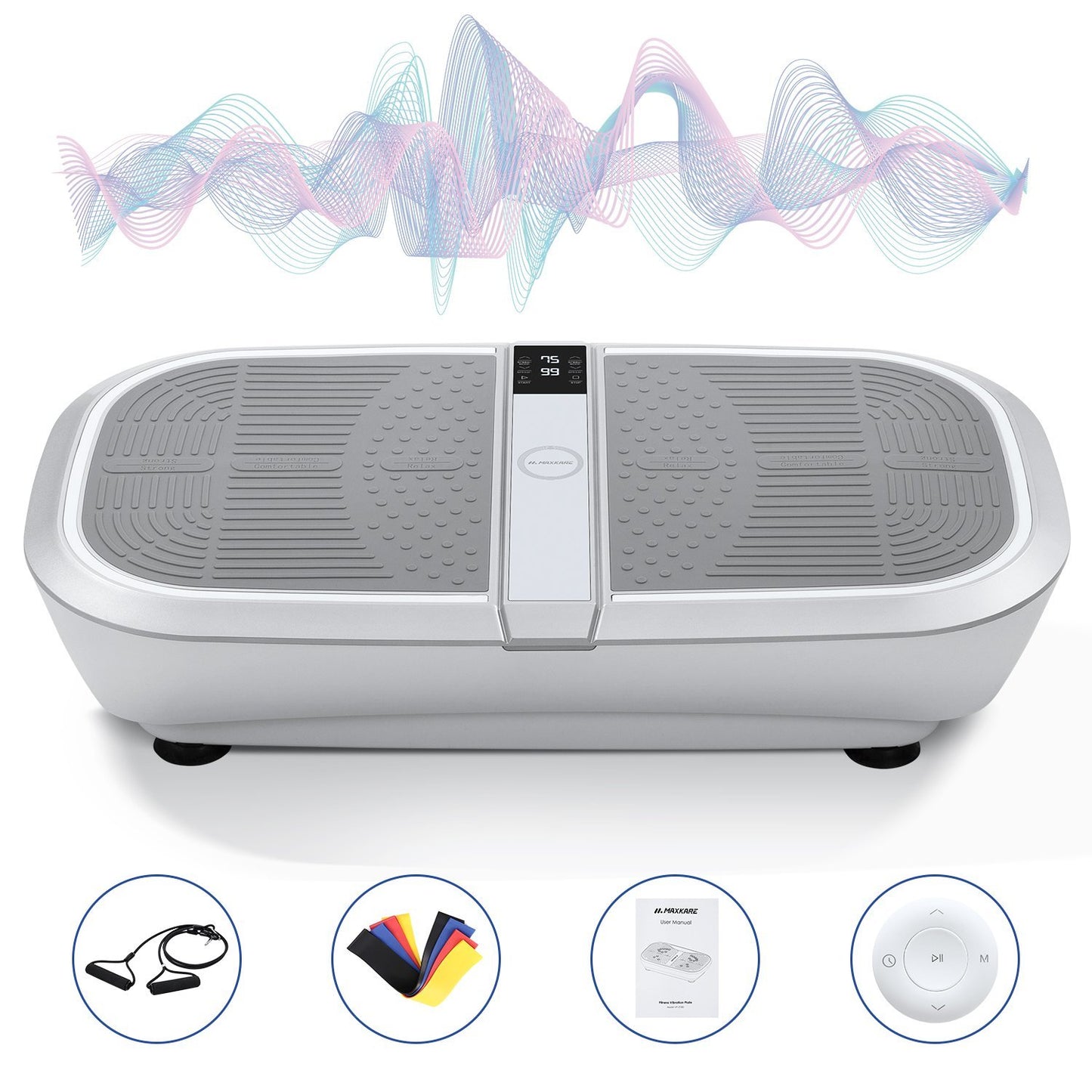 MaxKare 3D Vibration Plate Dual Motor Oscillation for Home Fitness Gasky MaxKare 3D Vibration Plate Dual Motor Oscillation for Home Fitness Gasky