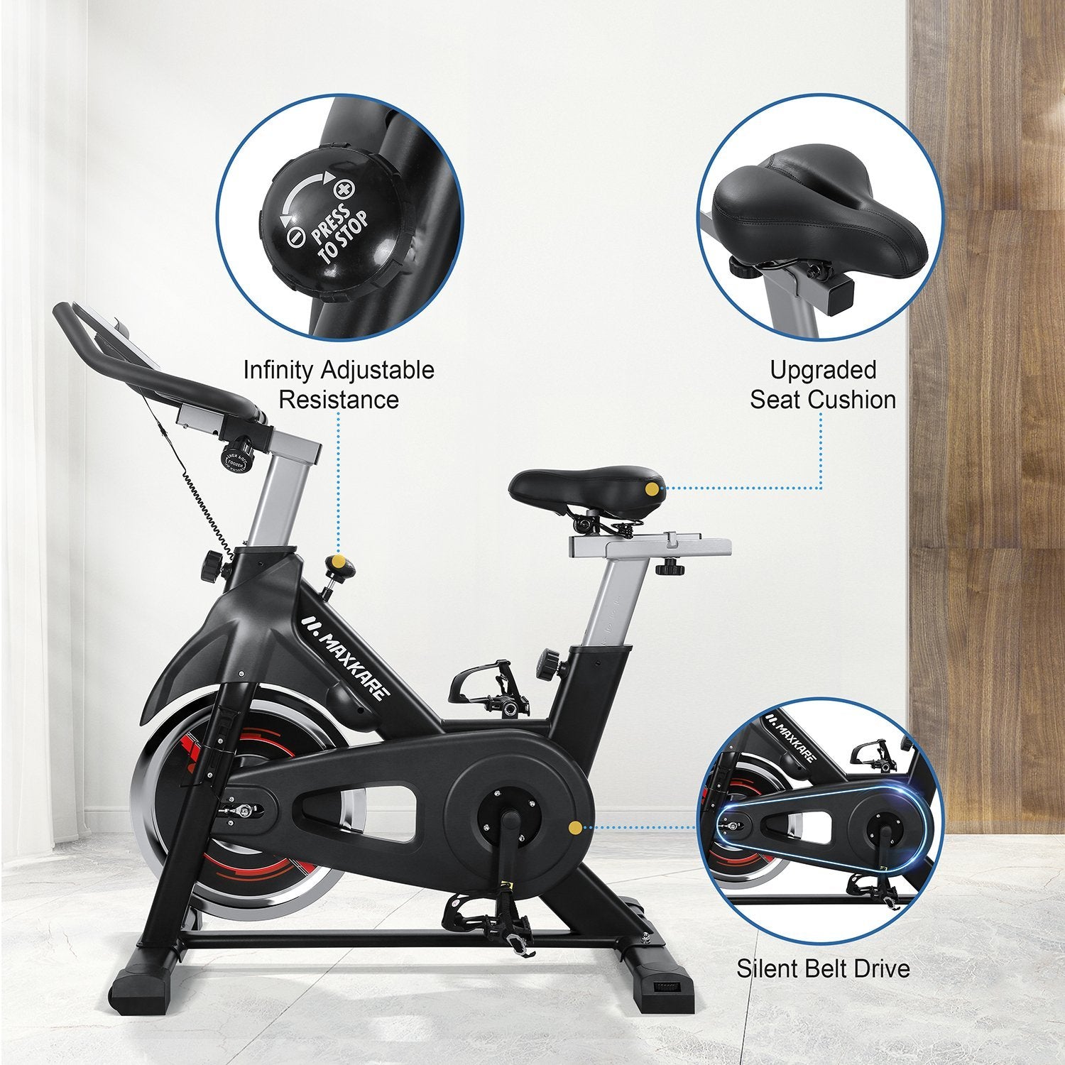 Exercise Bike Stationary Indoor Cycling Bike for Home Gasky