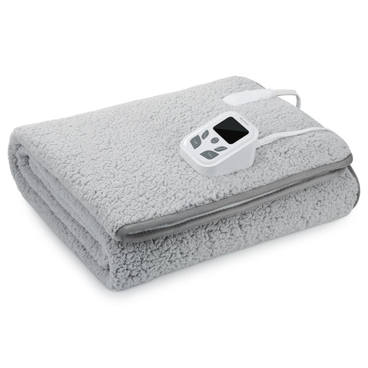 MaxKare Heated Mattress Pad Electric Underblanket Soft Cotton Fabric,10 Heat & 9 Timer Auto Off Settings ETL Certification Overheating Protection Relief Tense Muscle, Machine Washable & Dryer, Twin - NAIPO