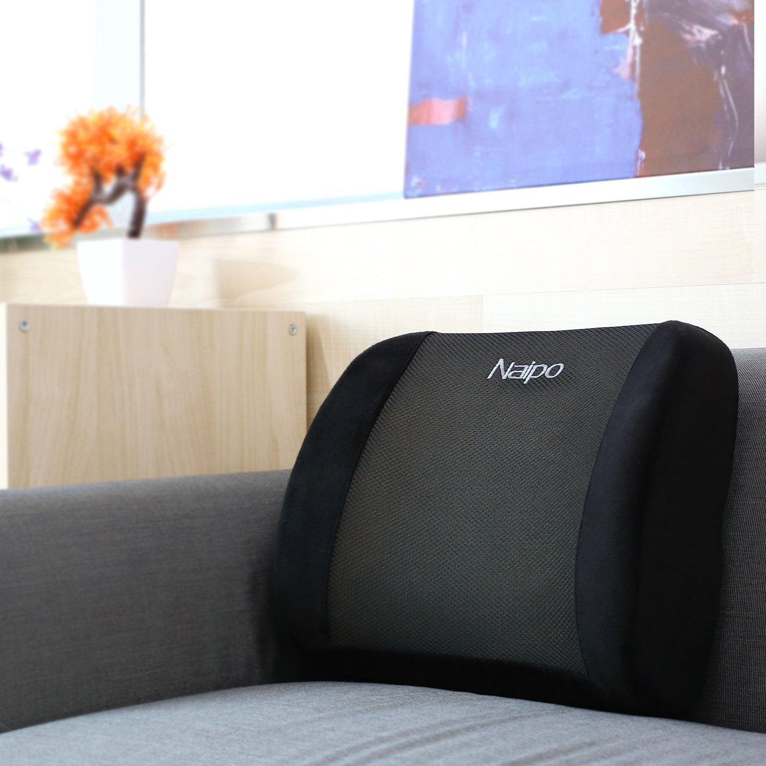 Naipo Memory Foam Lumbar Support Cushion - NAIPO
