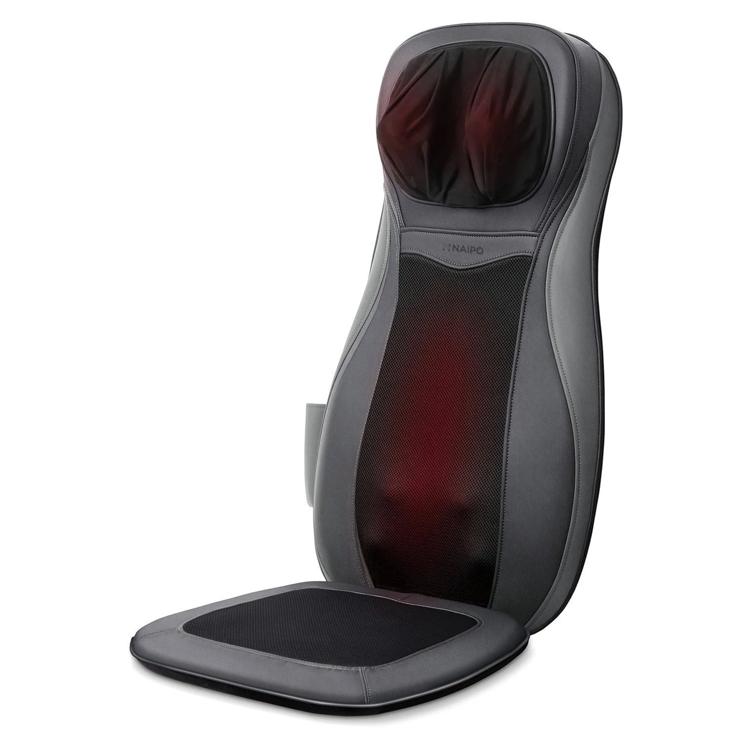 Naipo Neck & Back Massager with Heat and Vibration (Gray) - NAIPO